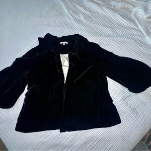 CAbi Black Velvet Women's Blazer